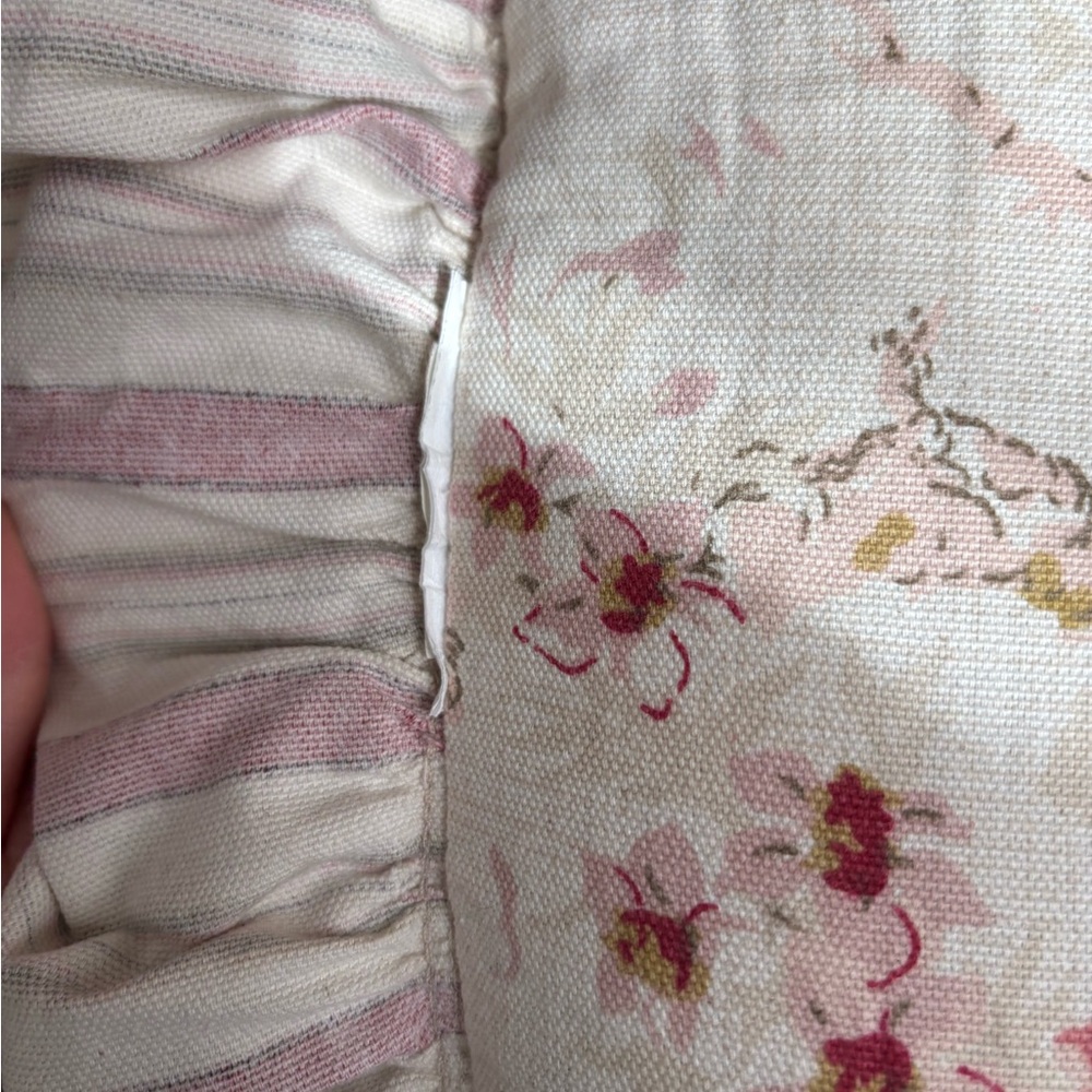 Waverly Floral Ruffled Throw Pillow - Picture 4 of 7